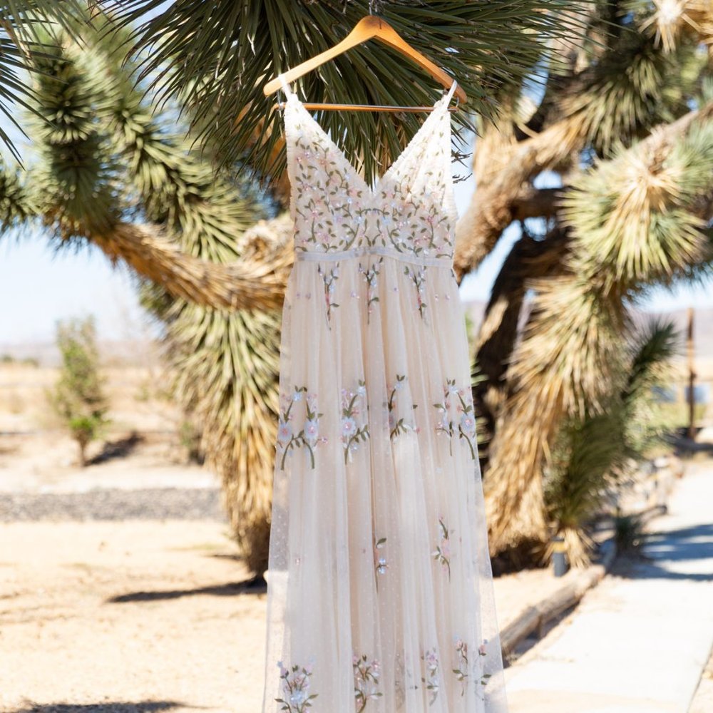 NEEDLE & THREAD - PETUNIA GOWN - CHAMPAGNE